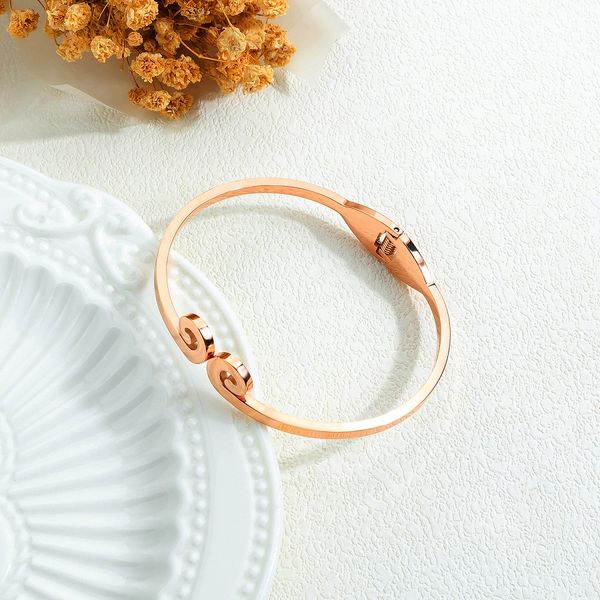 new fashion women rose gold charms cuff bracelet stainless steel bangle designer jewelry diameter 5.8cm open bracelet bangle for women gift, White
new fashion women rose gold charms cuff bracelet stainless steel bangle designer jewelry diameter 5.8cm open bracelet bangle for women gift, White