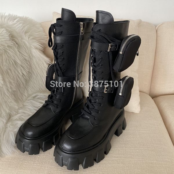 new thick platform mid calf boots women lace up with pocket side cool black height increase winter motorcycle boots woman
new thick platform mid calf boots women lace up with pocket side cool black height increase winter motorcycle boots woman