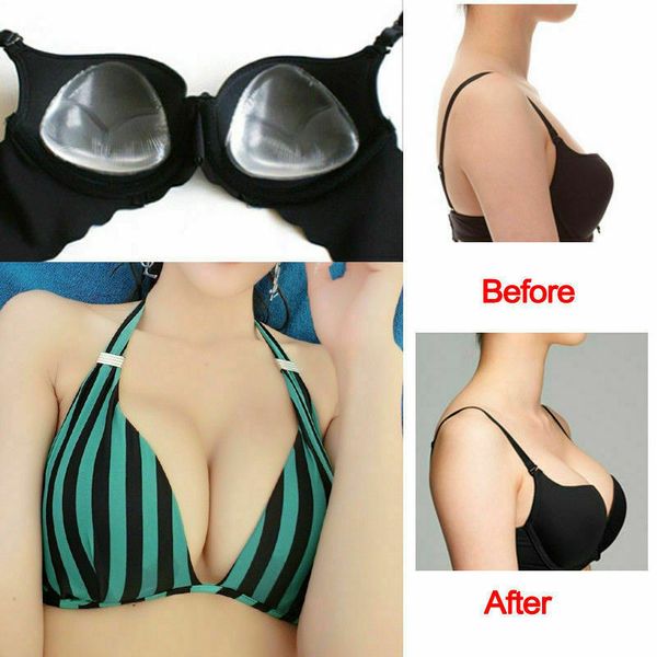 women breast paste removable insert silicone bra triangle pads bikini swimsuit push-up pad breathable intimates accessories, Black;white
women breast paste removable insert silicone bra triangle pads bikini swimsuit push-up pad breathable intimates accessories, Black;white