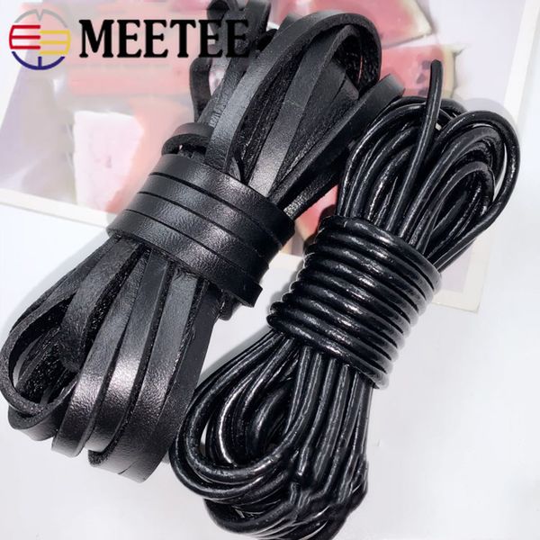 meetee 5meters round 1-8mm square 2-20mm genuine leather black rope bracelet necklace leather cords craft accessories cd203, Black;white
meetee 5meters round 1-8mm square 2-20mm genuine leather black rope bracelet necklace leather cords craft accessories cd203, Black;white