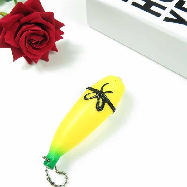 squeeze pendant stress release kids gift toy plastic bag accessories tricks banana shape cute key ring, Silver
squeeze pendant stress release kids gift toy plastic bag accessories tricks banana shape cute key ring, Silver