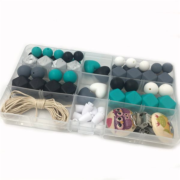 kit diy beads-silicone beads kit - unfinished silicone hex beads set-love beads-necklaces of lactation of silicone-pacifier holder
kit diy beads-silicone beads kit - unfinished silicone hex beads set-love beads-necklaces of lactation of silicone-pacifier holder