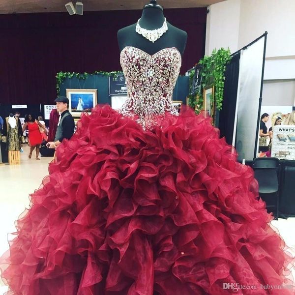 crystal beaded sweetheart bodice corset organza ruffles ball gowns quinceanera dresses 2019 burgundy vestidos de 15 anos gowns, Blue;red
crystal beaded sweetheart bodice corset organza ruffles ball gowns quinceanera dresses 2019 burgundy vestidos de 15 anos gowns, Blue;red