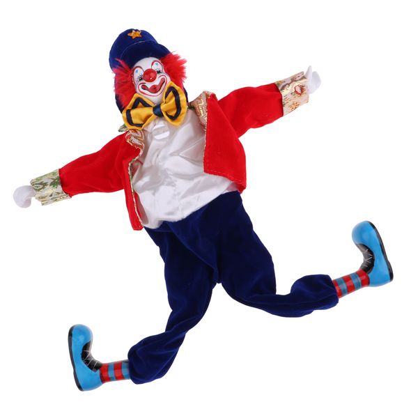 41cm funny clown man doll wearing red clothes w. bow halloween ornament gift
41cm funny clown man doll wearing red clothes w. bow halloween ornament gift