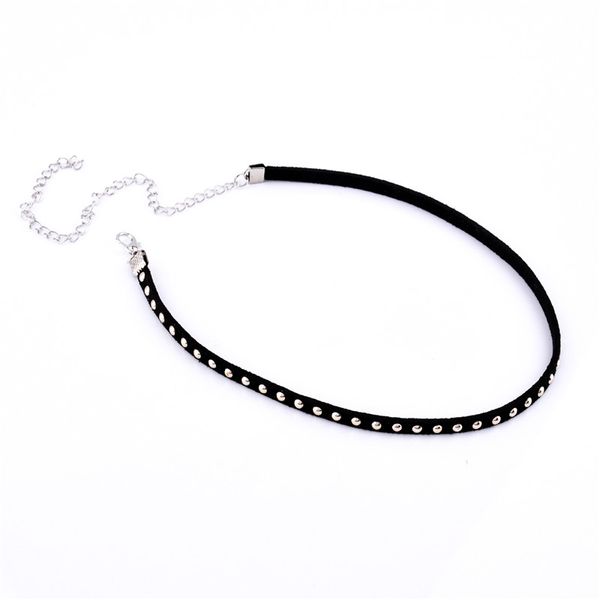 punk style vintage necklace velvet rivet choker necklace torques collar chain women's fashion jewelry, Silver
punk style vintage necklace velvet rivet choker necklace torques collar chain women's fashion jewelry, Silver