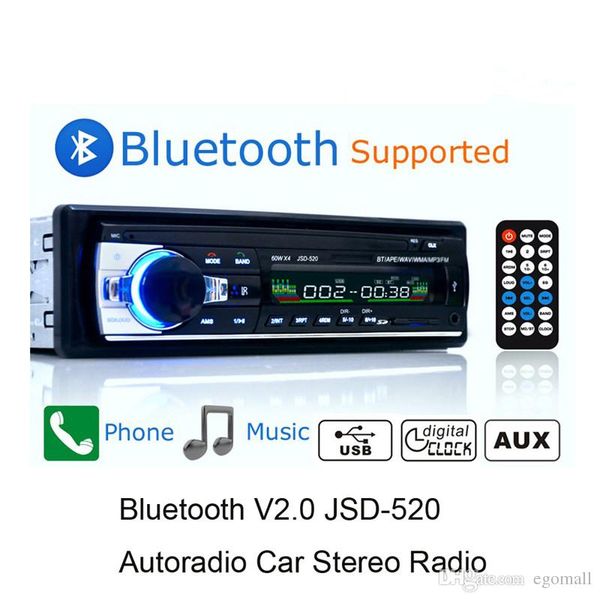 bluetooth autoradio car stereo radio fm aux input receiver sd usb jsd-520 12v in-dash 1 din car mp3 multimedia player
bluetooth autoradio car stereo radio fm aux input receiver sd usb jsd-520 12v in-dash 1 din car mp3 multimedia player