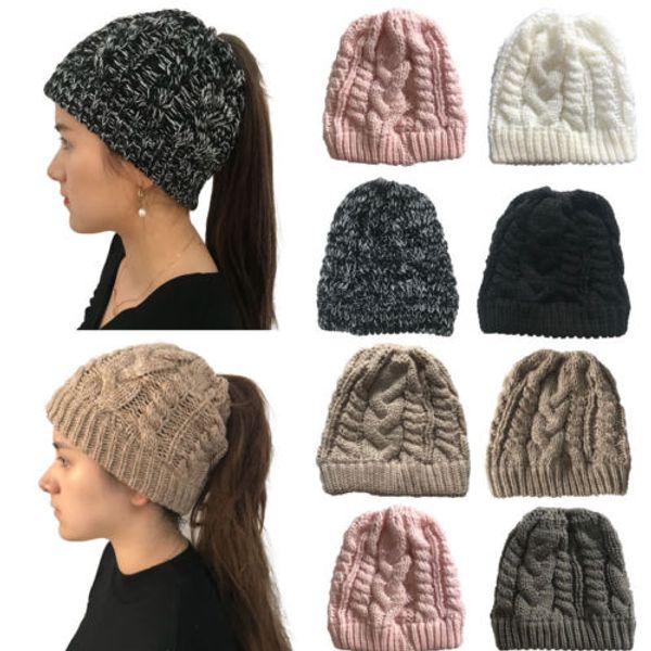 new women ponytail stretch knitled crochet hat messy bun beanie holey warm hats winter, Blue;gray
new women ponytail stretch knitled crochet hat messy bun beanie holey warm hats winter, Blue;gray