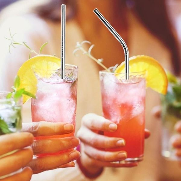 5pcs reusable metal drinking straws stainless steel sturdy bent straight drinks straw with cleaning brush bar party accessory
5pcs reusable metal drinking straws stainless steel sturdy bent straight drinks straw with cleaning brush bar party accessory