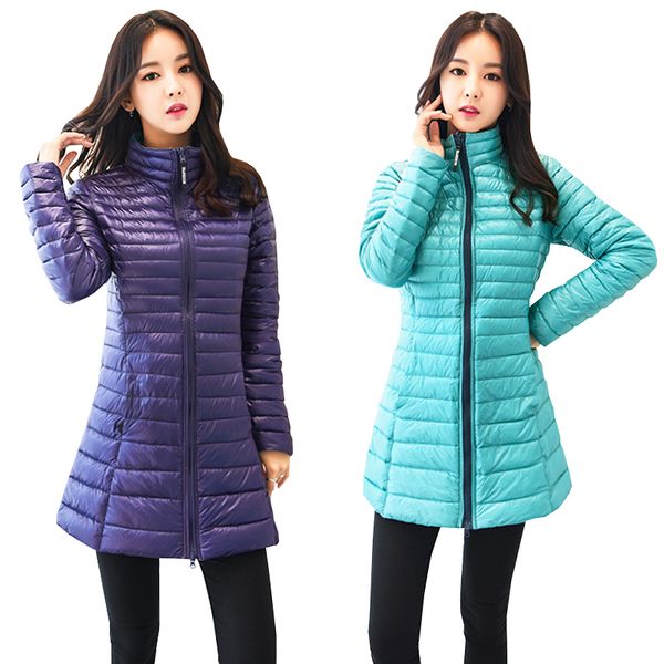new autumn winter double-sided wearing long down coat women slim ultra-light duck down jacket plus size windproof outwears mw512, Black
new autumn winter double-sided wearing long down coat women slim ultra-light duck down jacket plus size windproof outwears mw512, Black