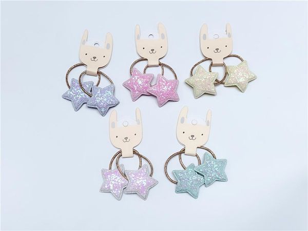 boutique 10pairs fashion cute glitter star hair ties solid cartoon elastic hair bands princess headwear ins accessories, Slivery;white
boutique 10pairs fashion cute glitter star hair ties solid cartoon elastic hair bands princess headwear ins accessories, Slivery;white