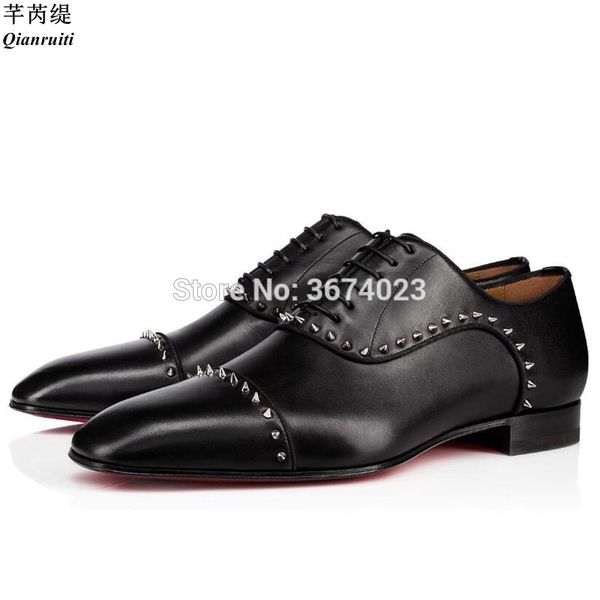 qianruiti british gentlemen party shoes silver rivets studs oxfords shoes lace up flats office work fashion men, Black
qianruiti british gentlemen party shoes silver rivets studs oxfords shoes lace up flats office work fashion men, Black