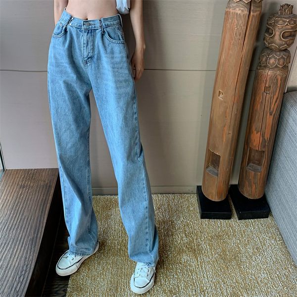 imucci 2020 summer new korean mopping pants loose drape straight wide leg pants high waist thin jeans women tide tm2322, Blue
imucci 2020 summer new korean mopping pants loose drape straight wide leg pants high waist thin jeans women tide tm2322, Blue