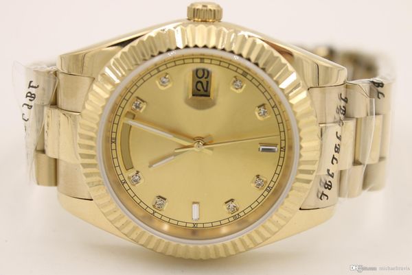 watch 40mm day-date champagne dial 18k yellow gold president daydate automatic watches men sapphire glass men dress wristwatches, Slivery;brown
watch 40mm day-date champagne dial 18k yellow gold president daydate automatic watches men sapphire glass men dress wristwatches, Slivery;brown