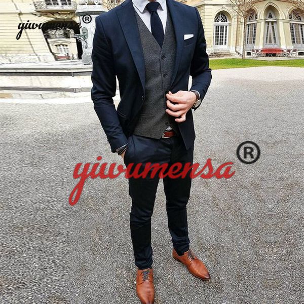 yiwumensa costume homme mariage navy with grey men suits 2019 custom made 3 pieces wedding groom suit traje hombre tweed tuxedo, White;black
yiwumensa costume homme mariage navy with grey men suits 2019 custom made 3 pieces wedding groom suit traje hombre tweed tuxedo, White;black