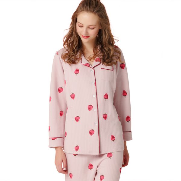new style autumn & winter pregnant women nursing confinement clothing air cotton sandwich strawberry figure warm pajamas pajamas, White
new style autumn & winter pregnant women nursing confinement clothing air cotton sandwich strawberry figure warm pajamas pajamas, White
