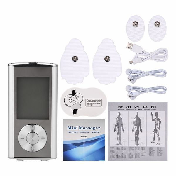 dhl 8 mode tens unit mini digital electronic pulse massager therapy muscle full body acupuncture magnetic therapy tens massage silver blue
dhl 8 mode tens unit mini digital electronic pulse massager therapy muscle full body acupuncture magnetic therapy tens massage silver blue