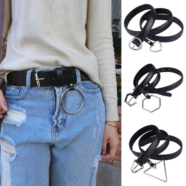 leather belts round buckle black cowhide concise individuality ring accrssories couple gifts women fashion belt pasek damski hot, Black;brown
leather belts round buckle black cowhide concise individuality ring accrssories couple gifts women fashion belt pasek damski hot, Black;brown