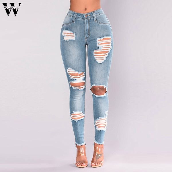 womail mid waist jeans fashion pencil pants with hole zipper pockets button denim pants for women casual blue female jeans ag22
womail mid waist jeans fashion pencil pants with hole zipper pockets button denim pants for women casual blue female jeans ag22