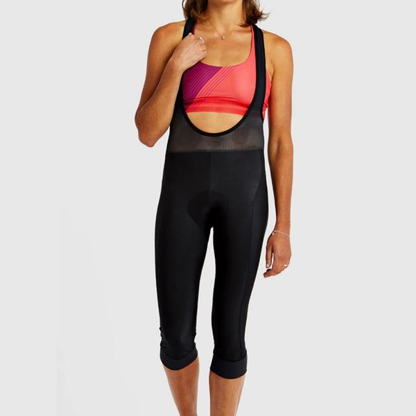 women solid color 3/4 bibs shorts knees warm in cooler with high density pad triathlon licra fabric cycling race bib pants
women solid color 3/4 bibs shorts knees warm in cooler with high density pad triathlon licra fabric cycling race bib pants