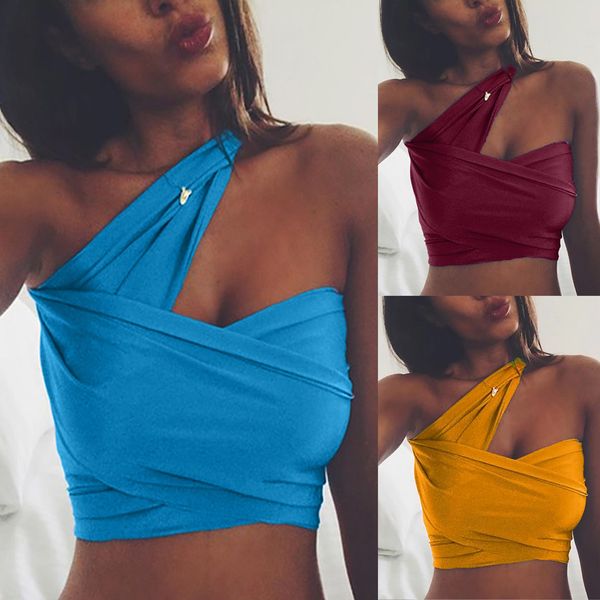 women robe femme fashion women solid off shoulder strapless vest bow knot tank crop short blouse summer for ladies, White
women robe femme fashion women solid off shoulder strapless vest bow knot tank crop short blouse summer for ladies, White