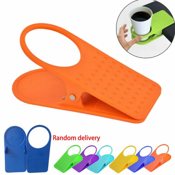 universal clip on coffe cup holder desk table beverage non-slip stand griple