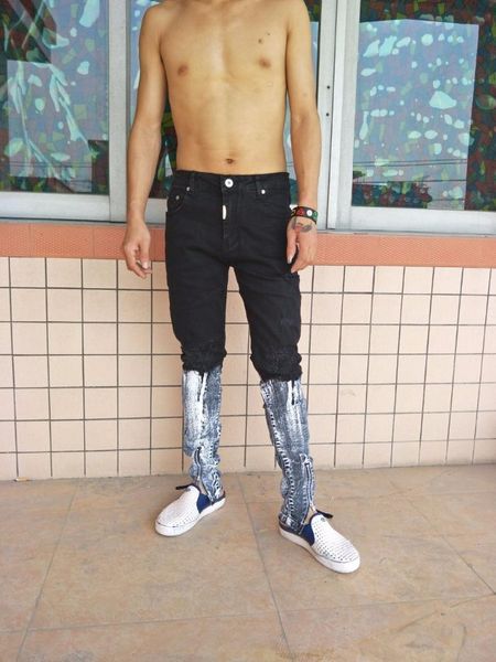 2018 new arrival cosmama brand mens summer black washing machine slim skinny stretch biker knee big hole jeans, Blue
2018 new arrival cosmama brand mens summer black washing machine slim skinny stretch biker knee big hole jeans, Blue