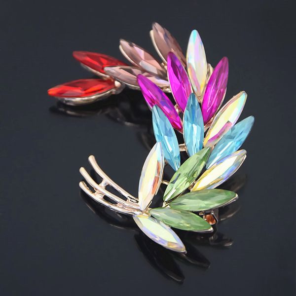 high archives rose jin hejin color crystal feather brooch lead needle exquisite leaf brooch pin clothes & accessories small ornaments, Gray
high archives rose jin hejin color crystal feather brooch lead needle exquisite leaf brooch pin clothes & accessories small ornaments, Gray
