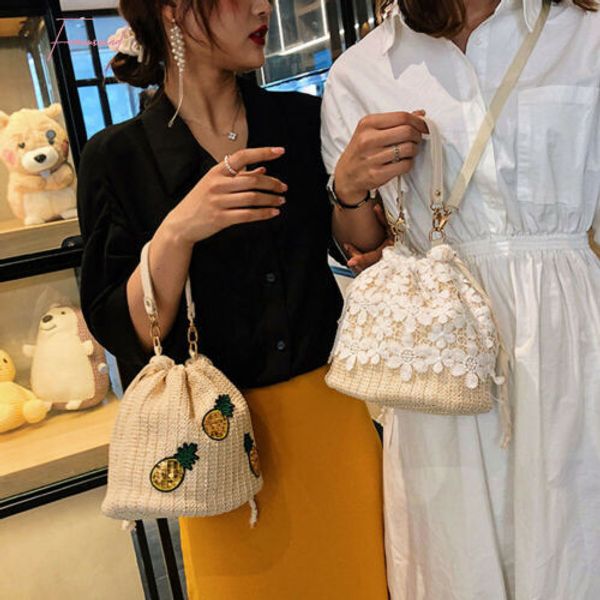 bucket lace straw bag handbags women summer rattan bag handmade woven beach circle bohemia flower handbag new fashion
bucket lace straw bag handbags women summer rattan bag handmade woven beach circle bohemia flower handbag new fashion