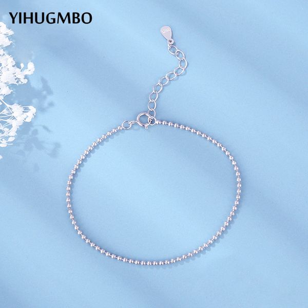yihugmbo elegant beads chain bracelets for women 100% 925 sterling silver wedding statement charm bracelets bangles wholesale, Black
yihugmbo elegant beads chain bracelets for women 100% 925 sterling silver wedding statement charm bracelets bangles wholesale, Black