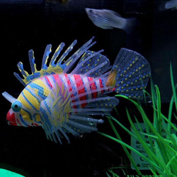 colorful flexible landscape soft silicone simulation lionfish home fish tank vivid night fluorescent aquarium decor suction cup
colorful flexible landscape soft silicone simulation lionfish home fish tank vivid night fluorescent aquarium decor suction cup