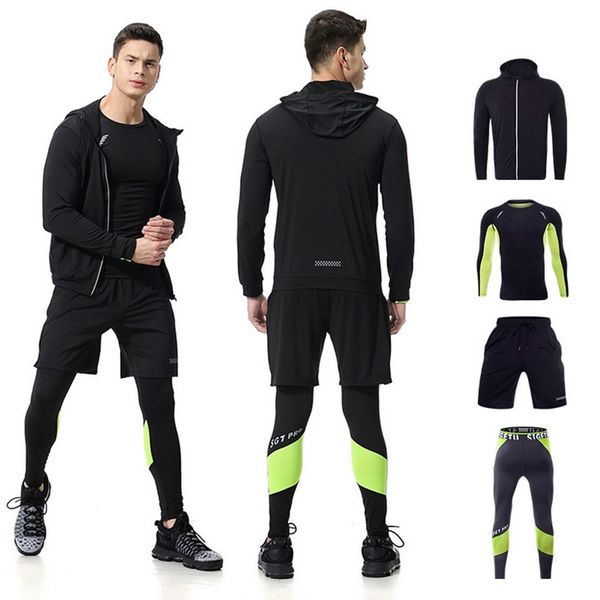4pcs/set autumn men's compression yoga running suit fitness long t-shirt coat pants training workout tight sportswear, White;red
4pcs/set autumn men's compression yoga running suit fitness long t-shirt coat pants training workout tight sportswear, White;red