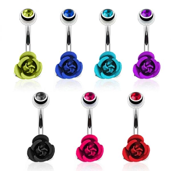 droppshiping stainless steel flower rose piercing belly button ring barbell body jewelry women dancing body chains plug, Slivery;golden
droppshiping stainless steel flower rose piercing belly button ring barbell body jewelry women dancing body chains plug, Slivery;golden