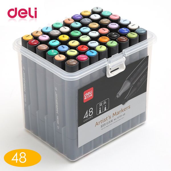 gift sets deli 48 color art markers set dual headed square artist sketch oily alcohol based brush ink animation marker pen
gift sets deli 48 color art markers set dual headed square artist sketch oily alcohol based brush ink animation marker pen