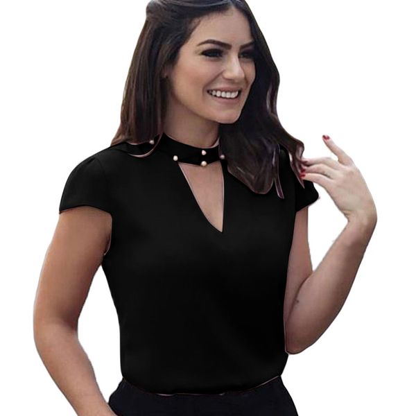 womens and blouses gothic hollow out ladies summer 2019 women short sleeve blouse korean fashion clothing, White
womens and blouses gothic hollow out ladies summer 2019 women short sleeve blouse korean fashion clothing, White