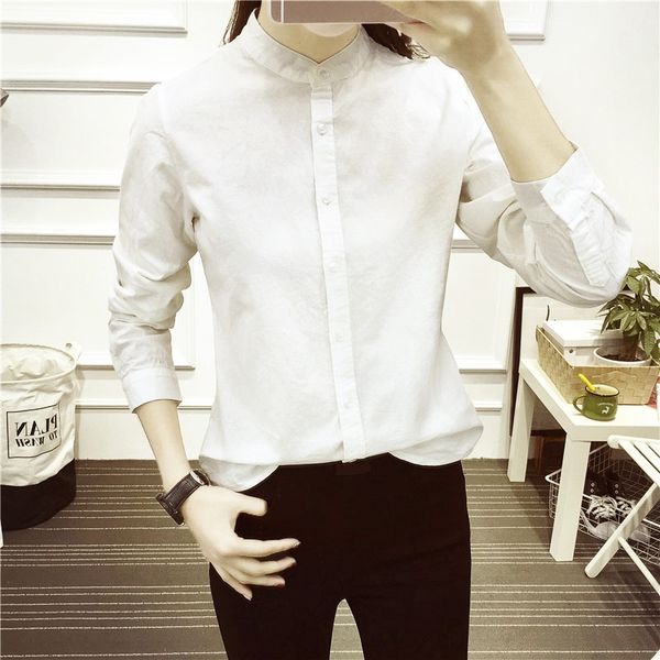 new fashion button shirt slim solid shirt women long sleeve stand collar cotton blouse female women blusas summer, White
new fashion button shirt slim solid shirt women long sleeve stand collar cotton blouse female women blusas summer, White