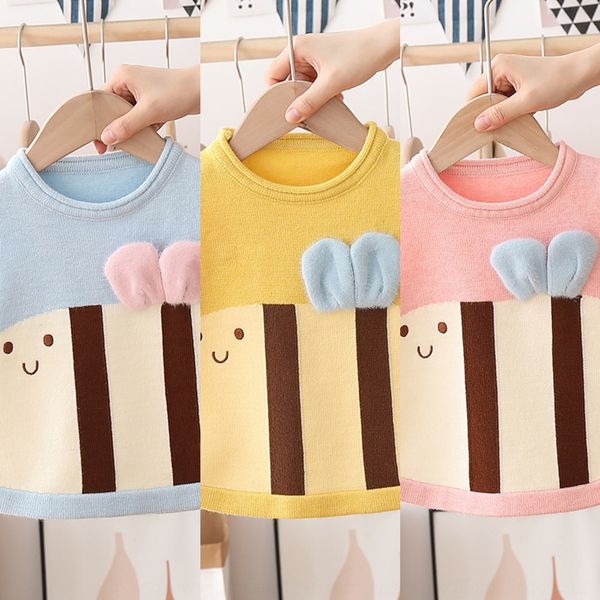 children's warm vest sweater girls cartoon vest wear 2020 knitted sweater to keep warm, Blue
children's warm vest sweater girls cartoon vest wear 2020 knitted sweater to keep warm, Blue