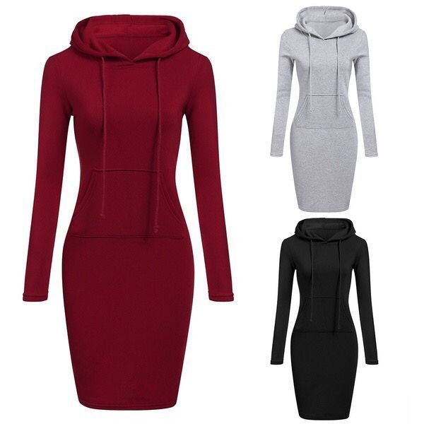 2019 autumn winter warm sweatshirt long-sleeved dress woman clothing hooded collar pocket design simple woman dress, Black;gray
2019 autumn winter warm sweatshirt long-sleeved dress woman clothing hooded collar pocket design simple woman dress, Black;gray