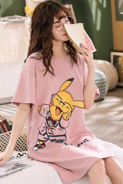 summer autumn female dress sleepwear cute cartoon sleeping skirt comfortable nightgown night robes women nightdress 6535 cotton, Black;red
summer autumn female dress sleepwear cute cartoon sleeping skirt comfortable nightgown night robes women nightdress 6535 cotton, Black;red