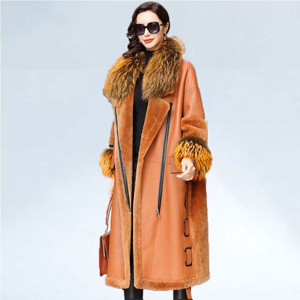 luxury real fur coat raccoon dog collar real fur jacket winter coat women clothes 2019 genuine leather jacket sheepskin coats, Black
luxury real fur coat raccoon dog collar real fur jacket winter coat women clothes 2019 genuine leather jacket sheepskin coats, Black