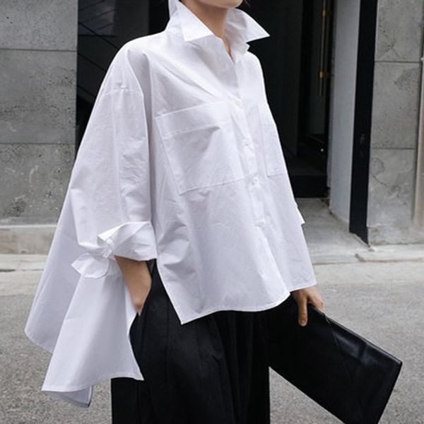 lanmrem stock can ship 2020 new spring turn-down collar full sleeves single breasted shirt front short back longer blouse ju847, White
lanmrem stock can ship 2020 new spring turn-down collar full sleeves single breasted shirt front short back longer blouse ju847, White