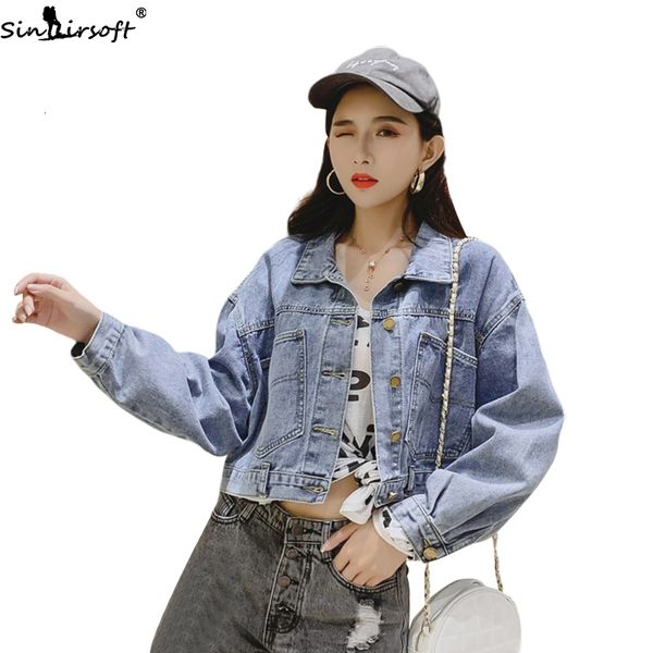 autumn and winter new loose slim short long-sleeved washed jacket woman fashion trend wild big size denim clothing women, Black;brown
autumn and winter new loose slim short long-sleeved washed jacket woman fashion trend wild big size denim clothing women, Black;brown