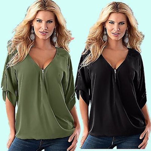 plus size women's summer v neck short sleeve t shirt loose casual blusa tee 2016, White
plus size women's summer v neck short sleeve t shirt loose casual blusa tee 2016, White