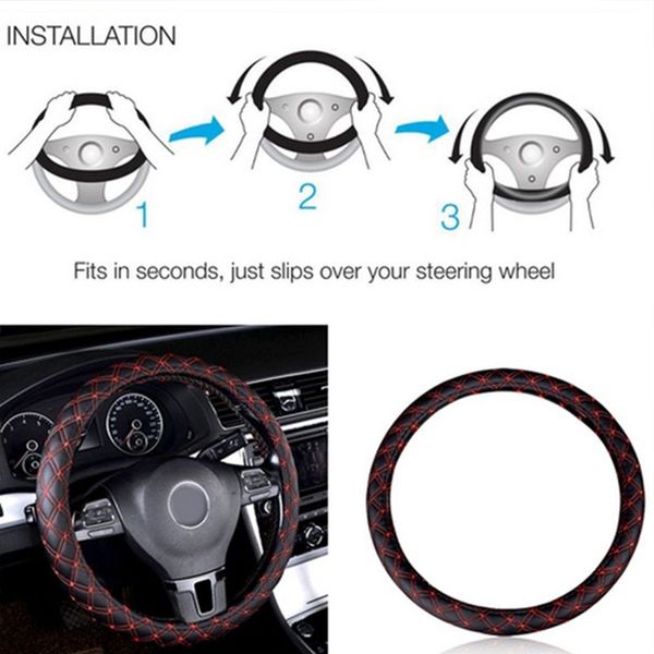 steering wheel covers 38cm universal steering wheel protector auto wrap durable environmentally friendly
steering wheel covers 38cm universal steering wheel protector auto wrap durable environmentally friendly