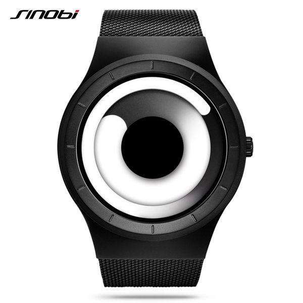 sinobi vortex watches men sport casual stainless steel retro milanese band modern unique creative black wristwatch, Slivery;brown
sinobi vortex watches men sport casual stainless steel retro milanese band modern unique creative black wristwatch, Slivery;brown