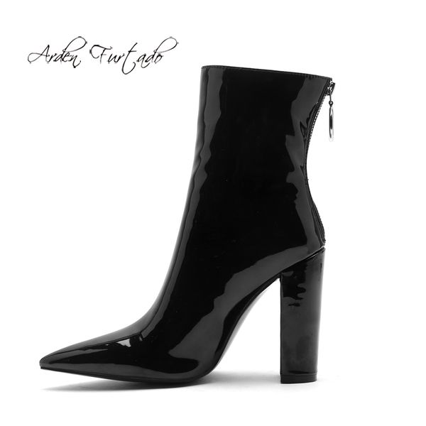 arden furtado fashion women's shoes winter pointed toe chunky heels zipper elegant ladies boots back zipper short boots 45, Black
arden furtado fashion women's shoes winter pointed toe chunky heels zipper elegant ladies boots back zipper short boots 45, Black