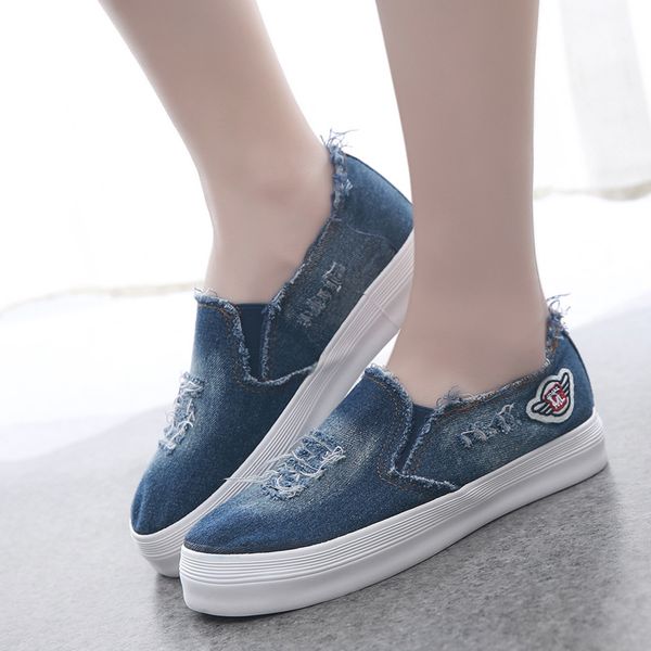 fashion women sneakers denim casual shoes female summer canvas shoes trainers slip on ladies loafers femme tenis feminino, Black
fashion women sneakers denim casual shoes female summer canvas shoes trainers slip on ladies loafers femme tenis feminino, Black