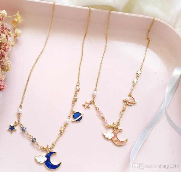 fantasy moon angel wings necklace wild earth pentagon star necklaces student girl n336, Silver
fantasy moon angel wings necklace wild earth pentagon star necklaces student girl n336, Silver