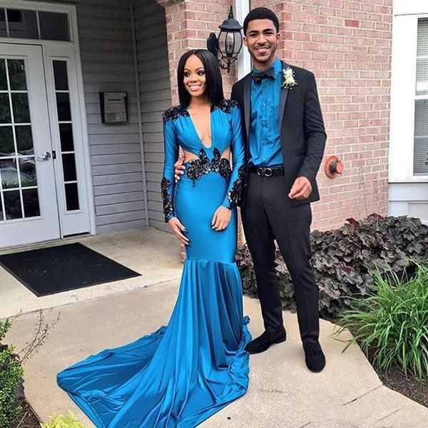 african blue prom dresses 2019 long mermaid plunging v neck sides black girls formal evening dress party gowns custom made 61
african blue prom dresses 2019 long mermaid plunging v neck sides black girls formal evening dress party gowns custom made 61