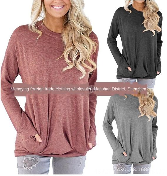 autumn round collar bat long sleeve pocket decorative autumn round collar bat long t-shirt sleeve pocket decorative t-shirt, White
autumn round collar bat long sleeve pocket decorative autumn round collar bat long t-shirt sleeve pocket decorative t-shirt, White
