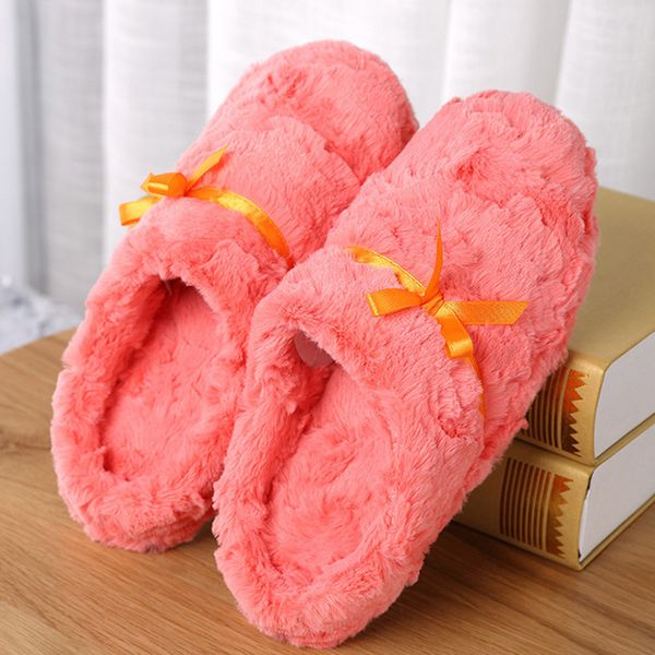 women's cute bowknot warm cotton soft plush home slippers indoor outdoor, Black
women's cute bowknot warm cotton soft plush home slippers indoor outdoor, Black